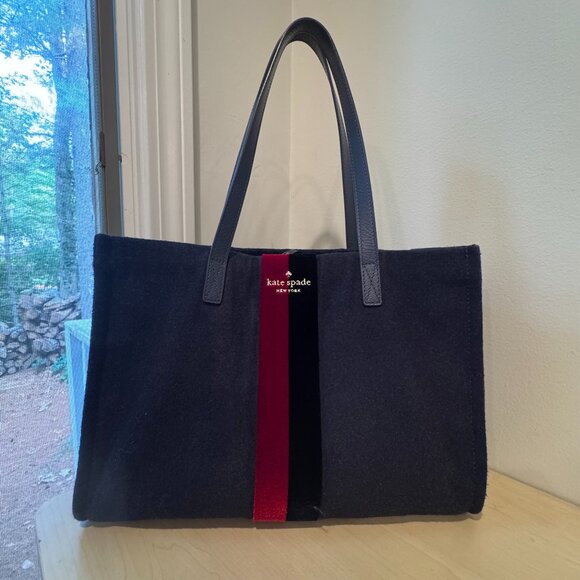 👜 Kate Spade Washington Square Mega Sam Navy Tote 13.7" - Excellent Condition - Picture 2 of 12
